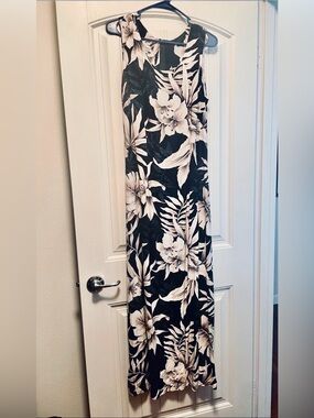 Tori Richard Hawaiian tropical maxi sleeveless dress Womens large